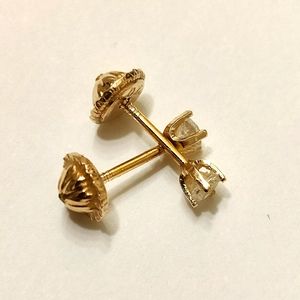 10K Gold Dainty Earrings